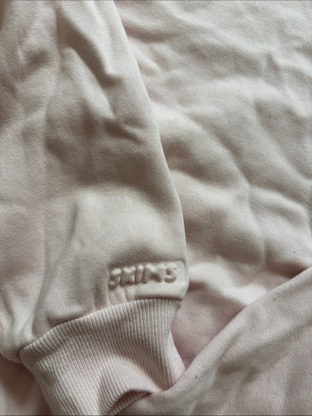 SKIMS Pale Pink Full-Zip Hoodie - Women's Jacket - Picture 4 of 5
